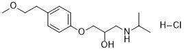 Metoprolol HCl                                            DEA controlled substance 56392-18-8